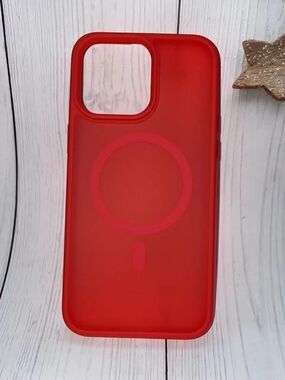 Red MagSafe Compatible Case iPhone 14 Plus / 15 Plus | Soft Touch | Slim | NWoT